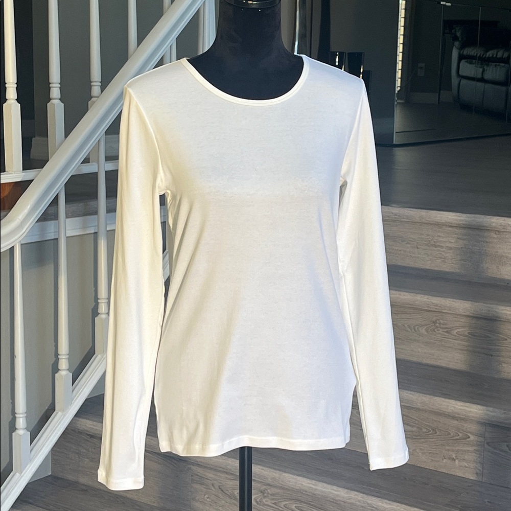 Lauren Ralph Lauren White Long Sleeve Tee